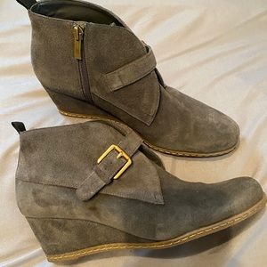 Grey Franco Sarto Wedge bootie
